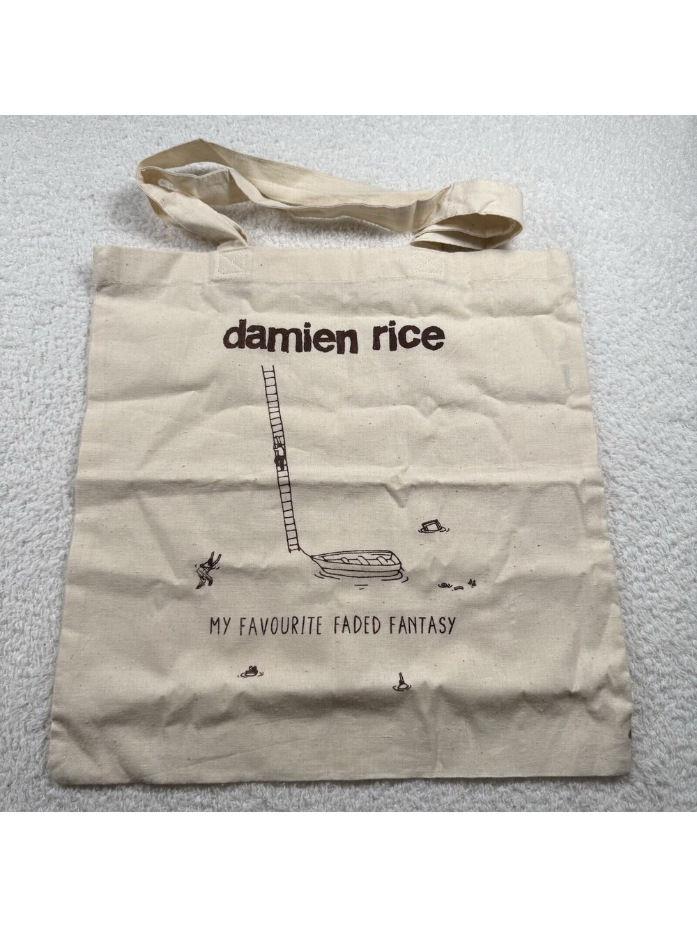 Damien Rice My Favourite Faded Fantasy Concert Tour Canvas Tote Bag Rare